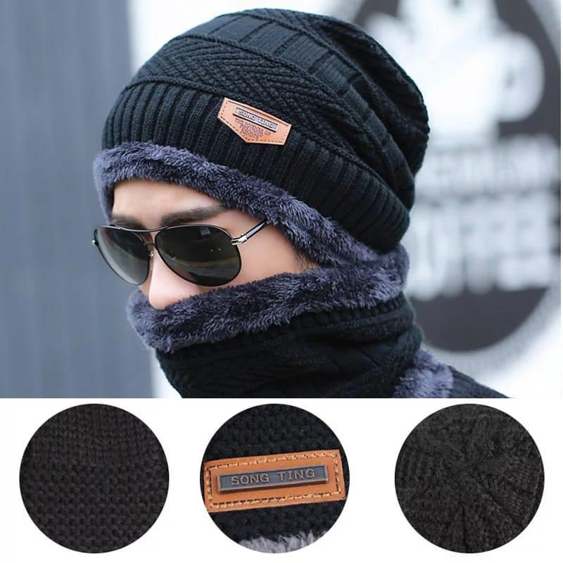 Winter Thermal Wool Cap For Men And Women (Blue)
