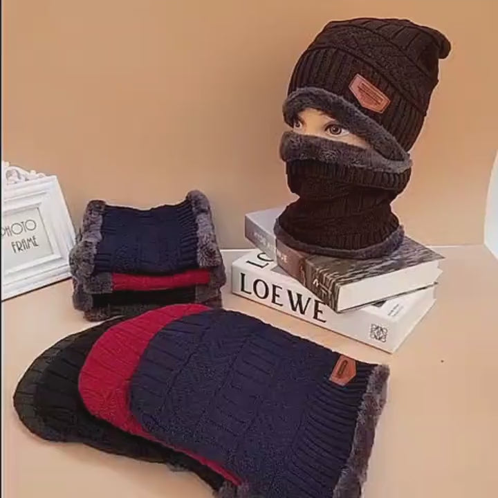 Winter Thermal Wool Cap For Men And Women (Blue)